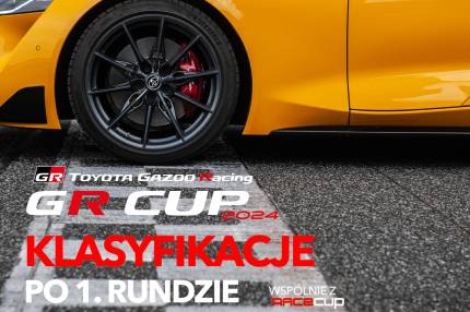 Klasyfikacje TOYOTA GR CUP 2024 po 1. rundzie na Torze Poznań